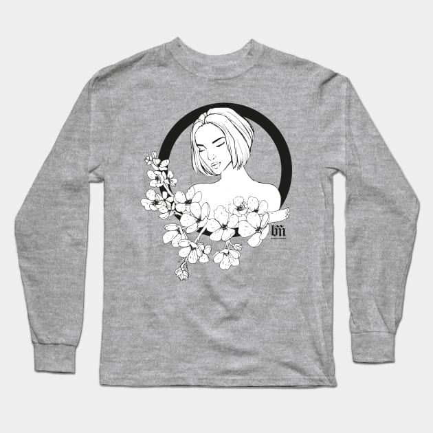 Cherry Blossoms Long Sleeve T-Shirt by biancamafra